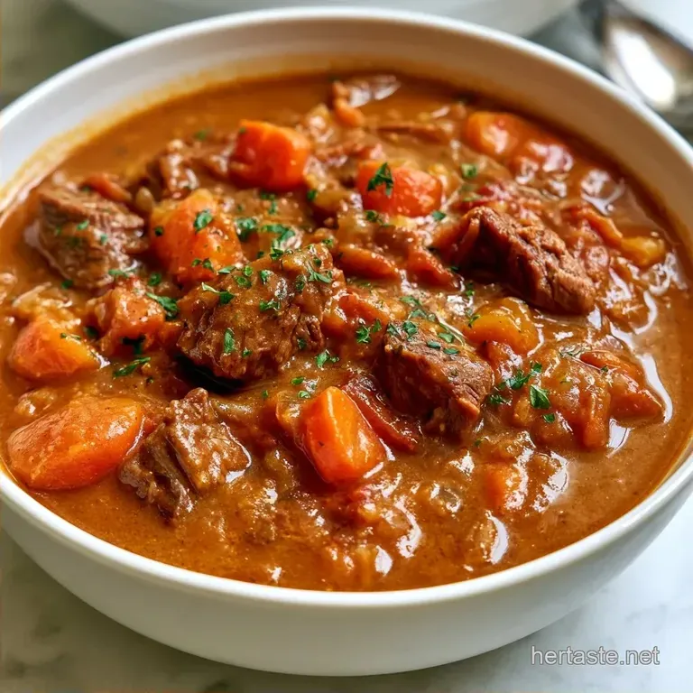 Creamy Beef Soup in 35 Minutes