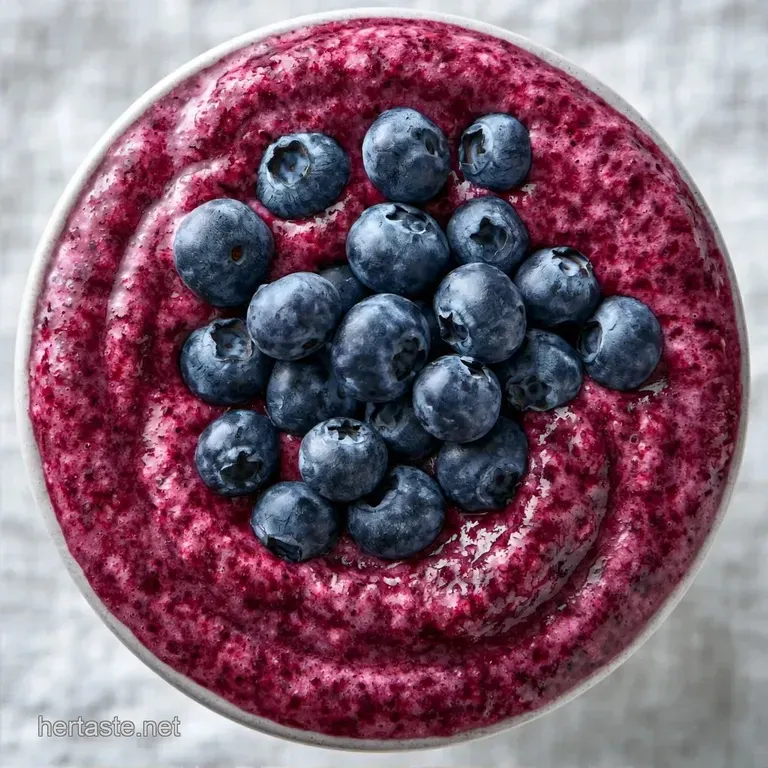 Authentic Blueberry Lassi with Greek Yogurt