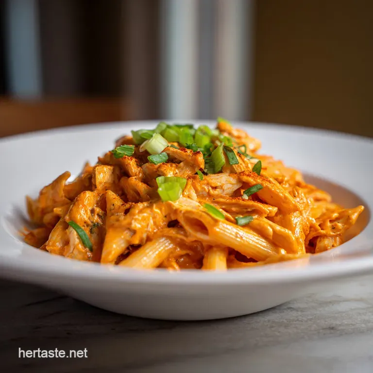 Buffalo Chicken Pasta: Creamy and Zesty