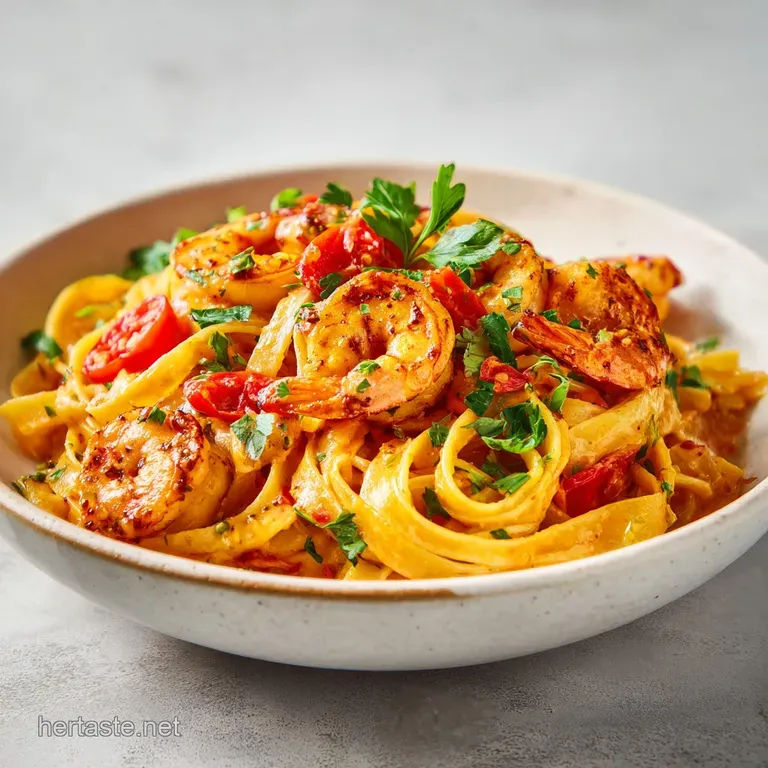 Creamy Cajun Shrimp Pasta: Velvety and Vibrant