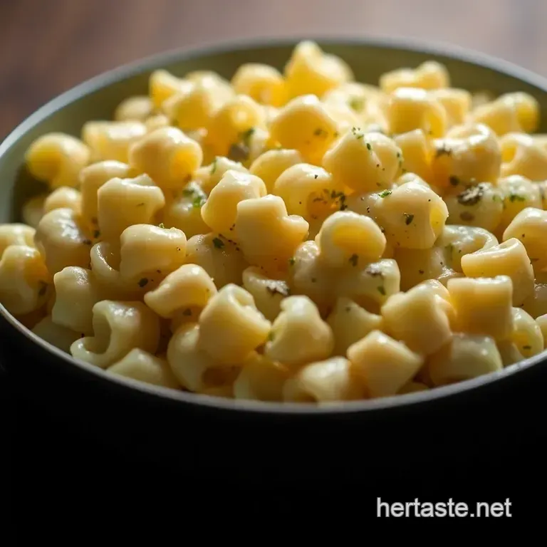 Creamy Cauliflower Mac and Cheese presentation