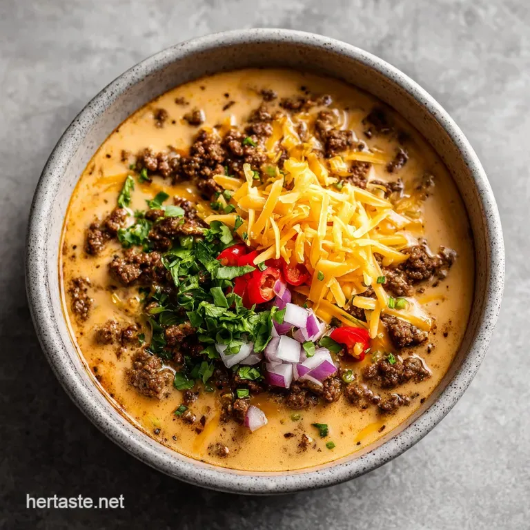 Cheeseburger Soup: Creamy and Velvety