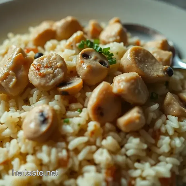 Comforting Chicken Rice and Cream of Mushroom Soup: A Family Favorite