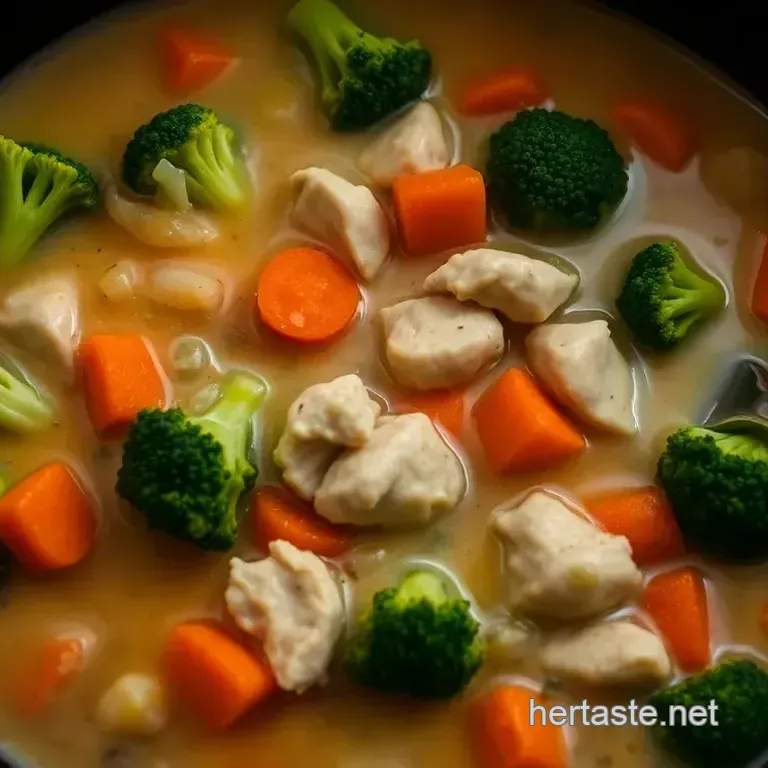 Creamy Chicken Broccoli Soup (Crock Pot)