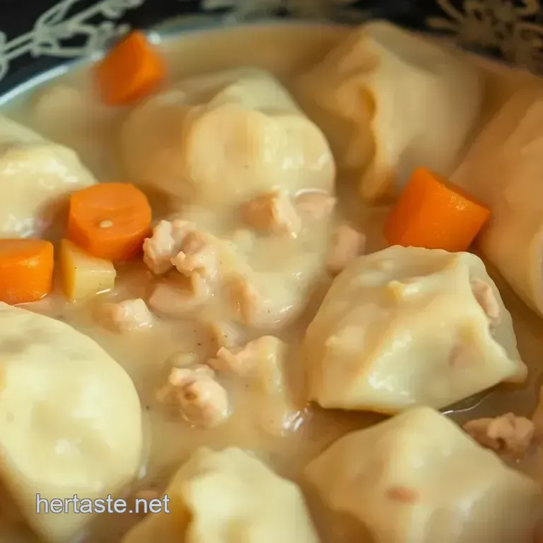 Creamy Chicken & Herb Crock Pot Dumplings