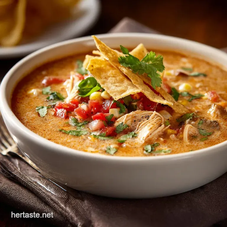 Creamy Chicken Tortilla Soup the Best Smoky and Hearty Recipe presentation