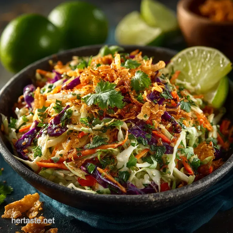 The Zesty Crunch Foolproof CilantroLime Taco Slaw