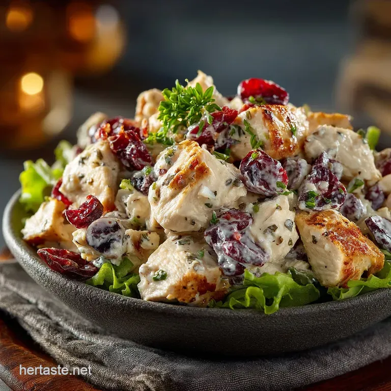 The Festive F&ecirc;te Chefs Creamy Cranberry and Pecan Chicken Salad