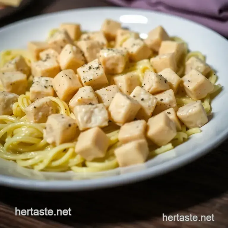 Creamy Dreamy Chicken Alfredo presentation