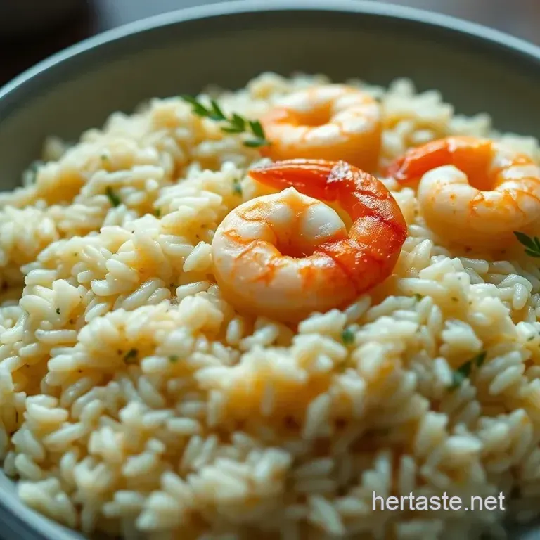 Creamy Garlic Shrimp Risotto with Fresh Herbs