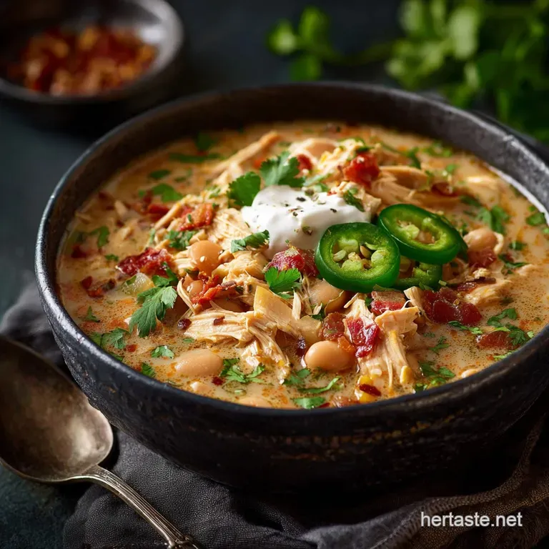 Keto White Chicken Chili: the Hearty Ultra-Creamy Low-Carb Recipe presentation