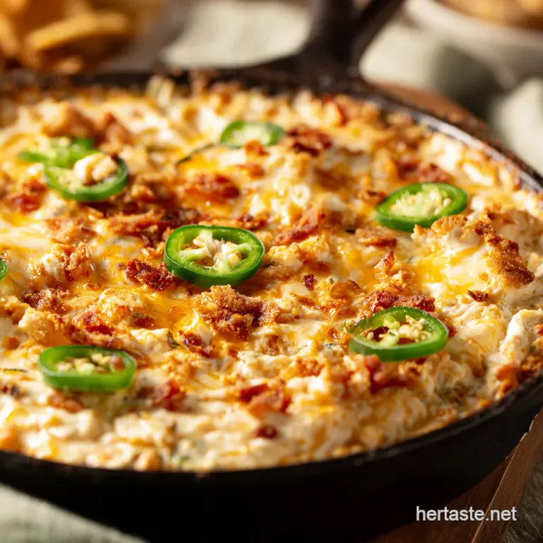 Creamy Kickin Jalape&ntilde;o Popper Dip presentation