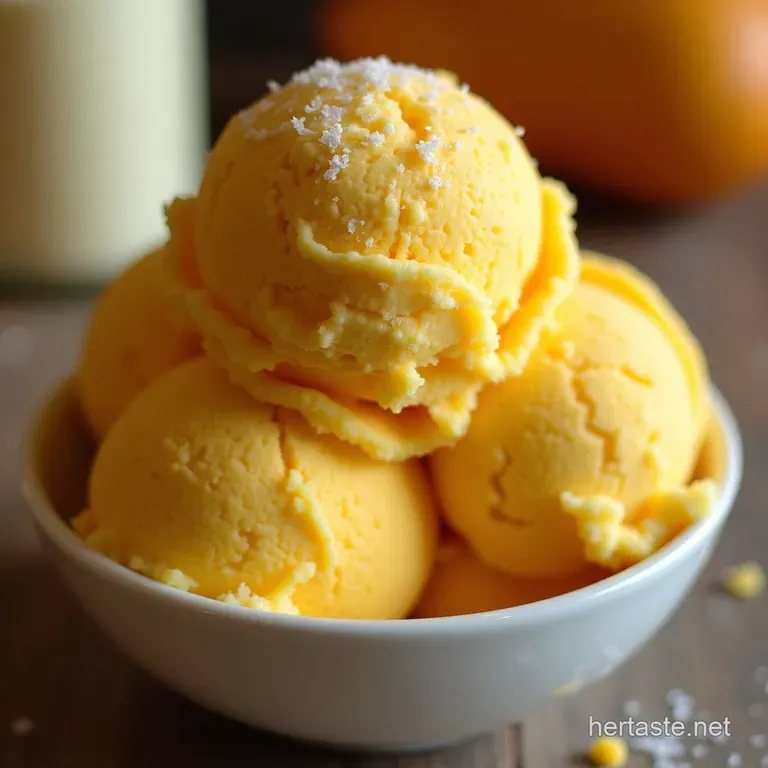 Sunshine in a Scoop the Ultimate Creamy Homemade Mango Ice Cream presentation