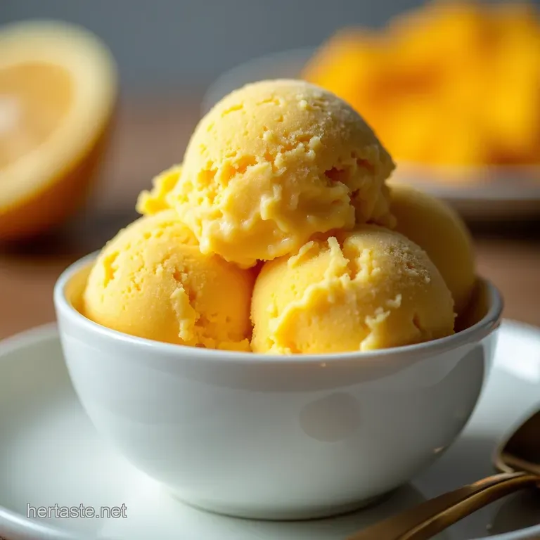 Sunshine in a Scoop UltraCreamy Mango Ice Cream