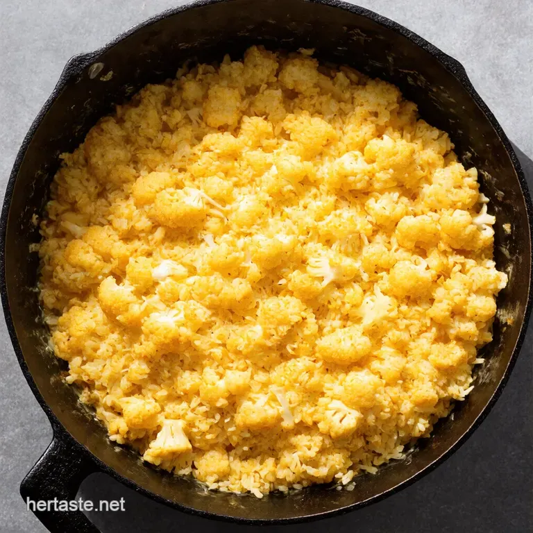 Creamy Parmesan Cauliflower Rice Skillet
