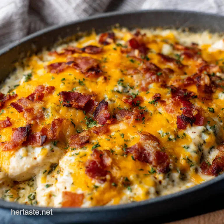Creamy Ranch Chicken Bake with Bacon Cheddar