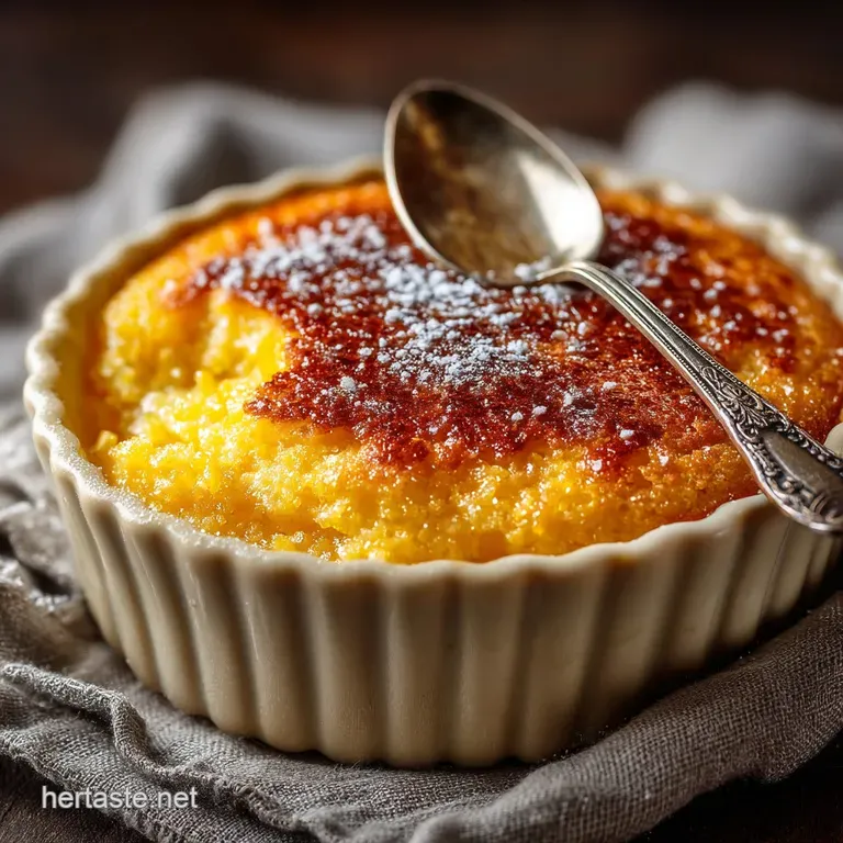 Grandmas Golden Secret Creamy Baked Sweet Corn Pudding presentation
