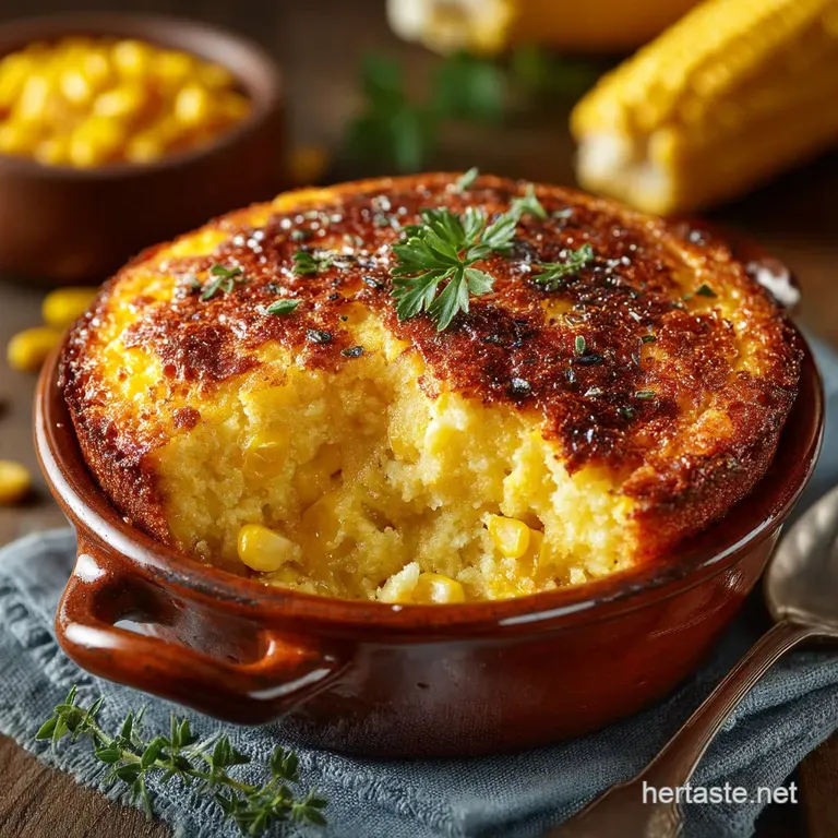 Grandmas Golden Secret Creamy Baked Sweet Corn Pudding