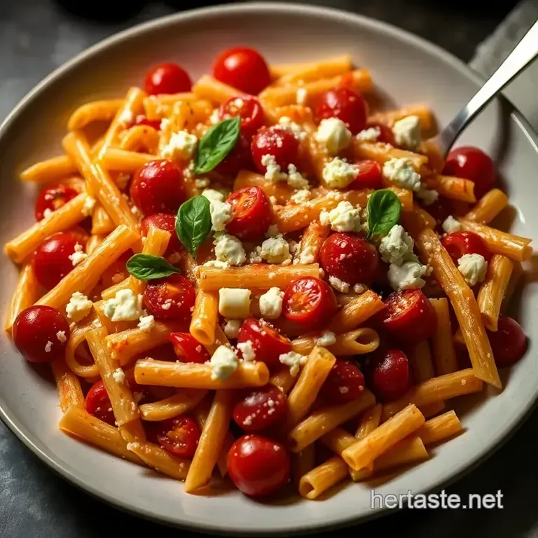 Creamy Tomato Tiktok Pasta presentation