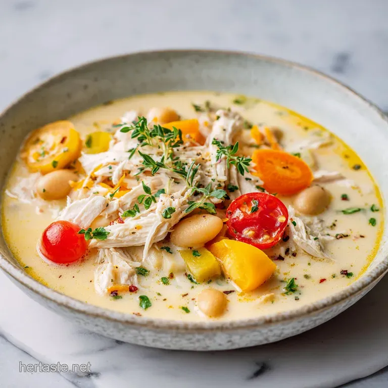 White Chicken Chili: Creamy and Tender