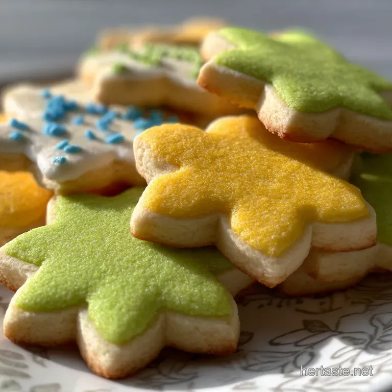 A stack of crisp sugar cookies tied with baker's twine, showcasing their delicate edges and festive presentation.