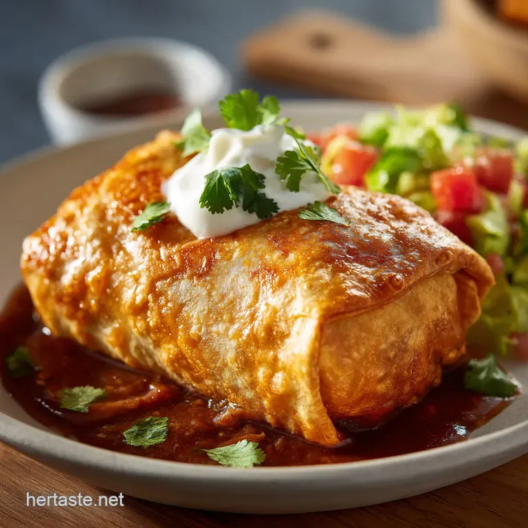 Airfried Chimichanga: Crispy Perfection Without the Messy Deep Fryer presentation