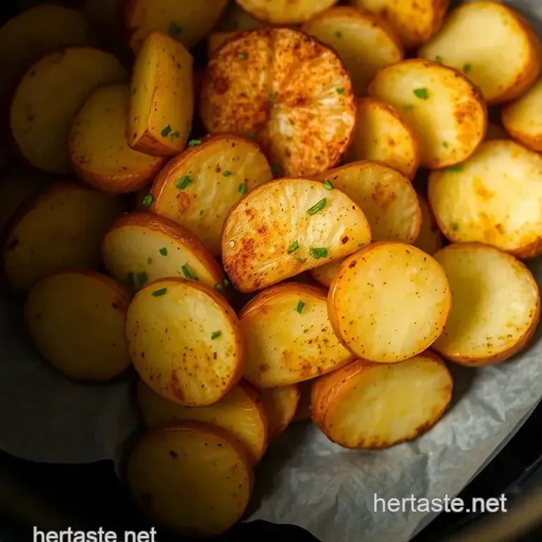 Crispy Air-Fried Potato Slices: Effortless Crunch with Every Bite! presentation