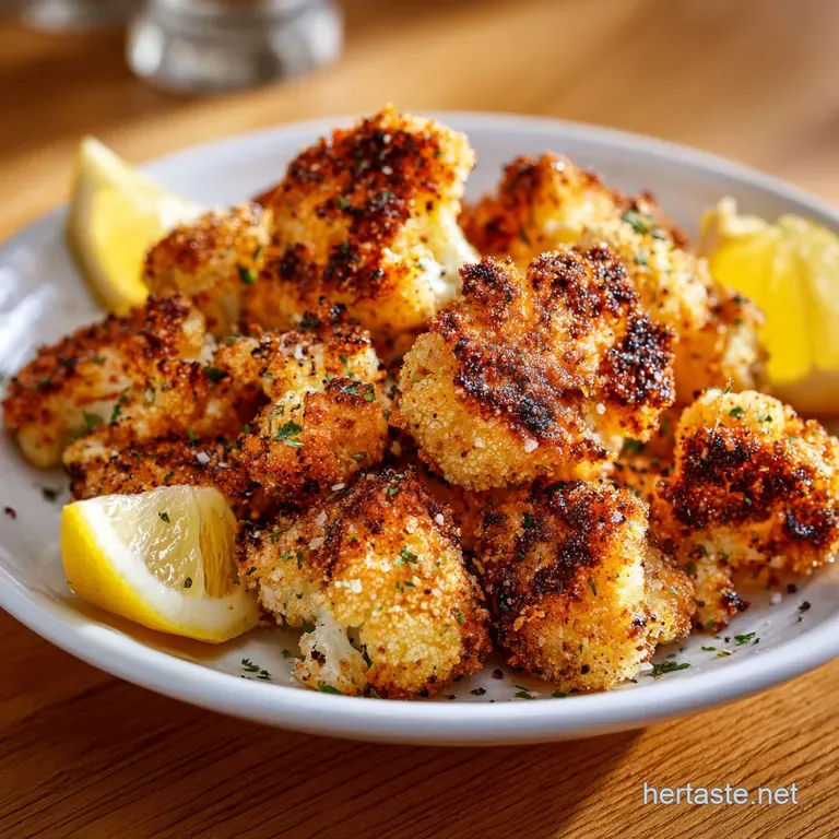 The Cheerful Crisp Air Fryer Cauliflower with Smoked Paprika Lemon