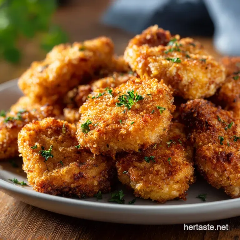 The Golden Ticket Crispy Homemade Air Fryer Chicken Nuggets presentation