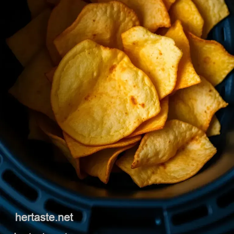 Crispy Air Fryer Tortilla Chips presentation