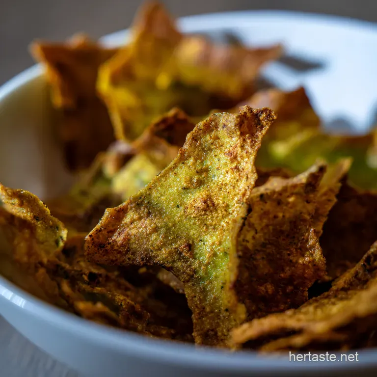 Crispy Baked Avocado Chips
