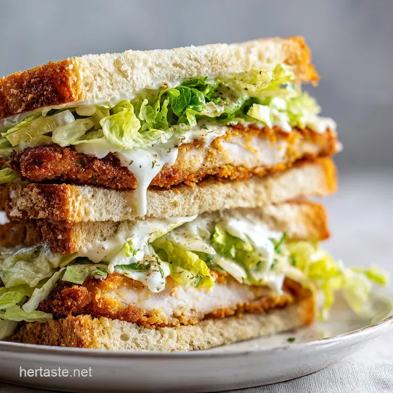 Crisp chicken Caesar sandwich angled next to a steaming bowl of rich chili, garnished with fresh herbs and a swirl of cream.