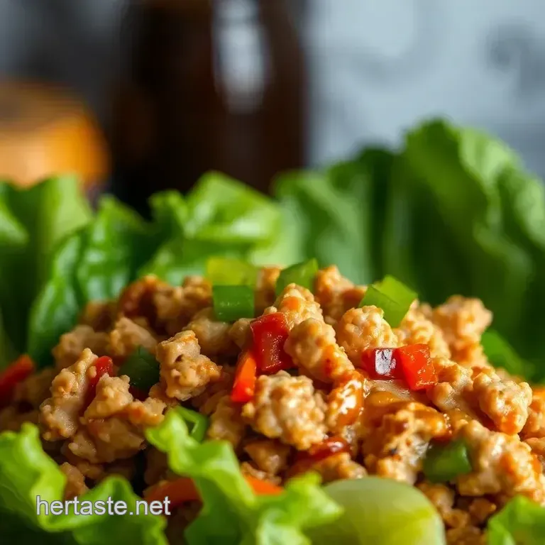 Crispy Chicken Lettuce Wraps with Hoisin Sauce