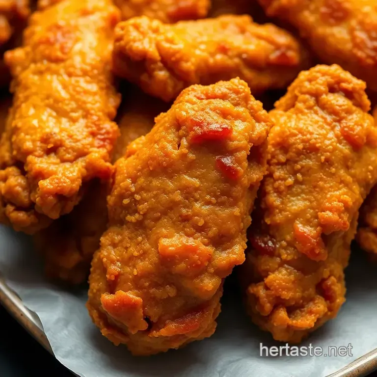 Crispy Classic Fried Chicken Wings presentation