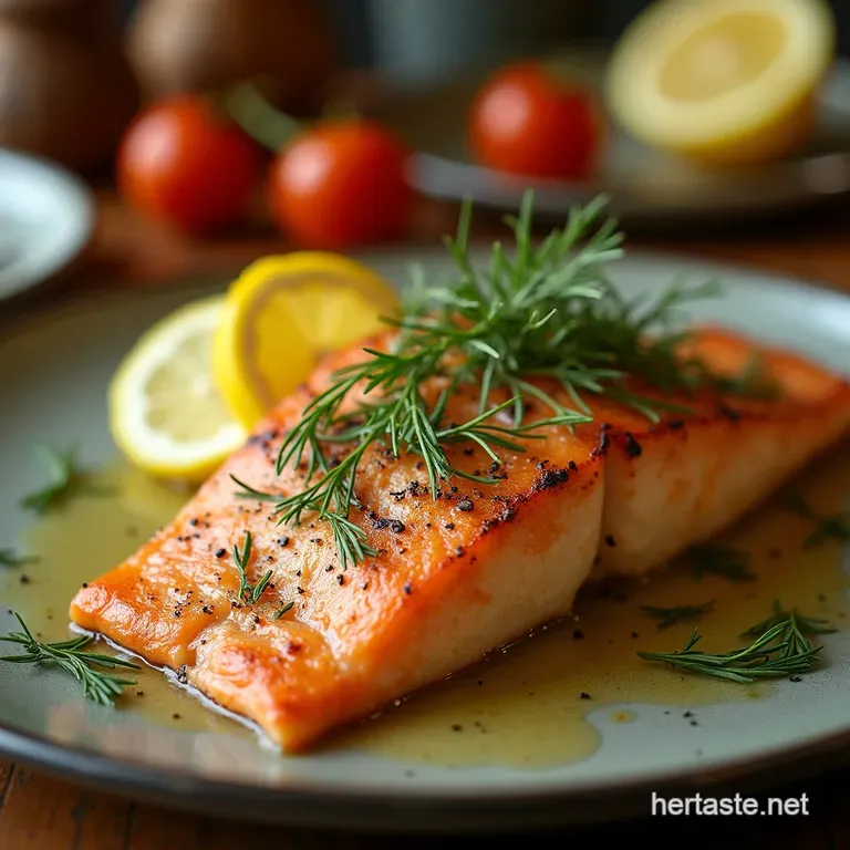 Lemony Garlic Dill Baked Rainbow Trout Effortless Elegance for Any Night presentation