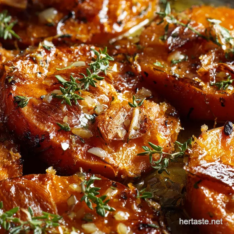Smashed Sweet Potatoes: Crispy Garlic Herb Side Dish