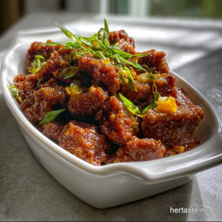 Crispy Ginger Beef with Velvety Glaze