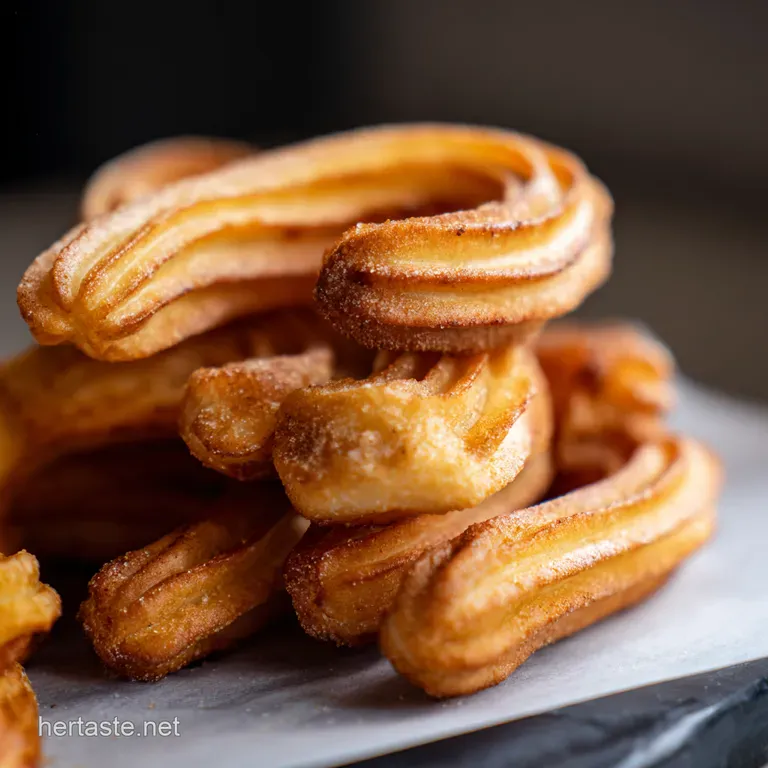 Crispy Golden Homemade Churros with Chocolate Dipping Sauce