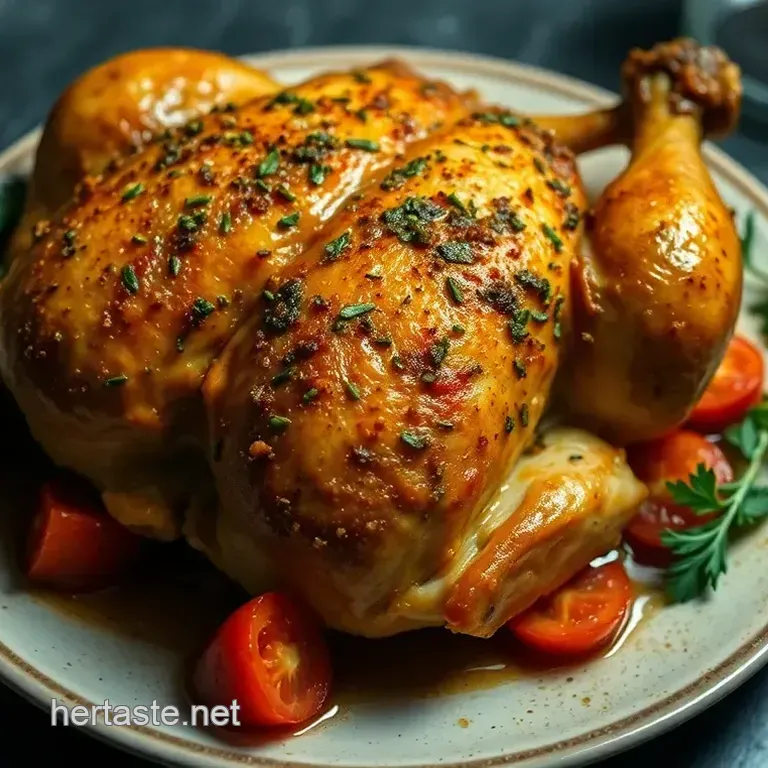 Crispy Herb-Infused Roast Chicken