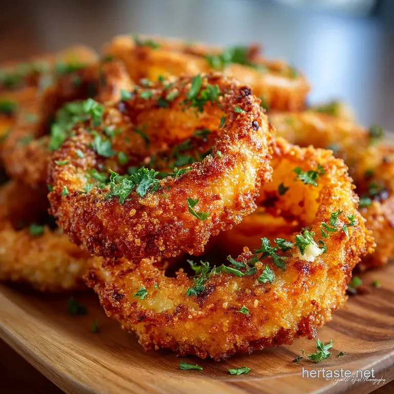 Crispy Golden Rings Keto Air Fryer Onion Rings a Lowcarb Chippy Treat presentation