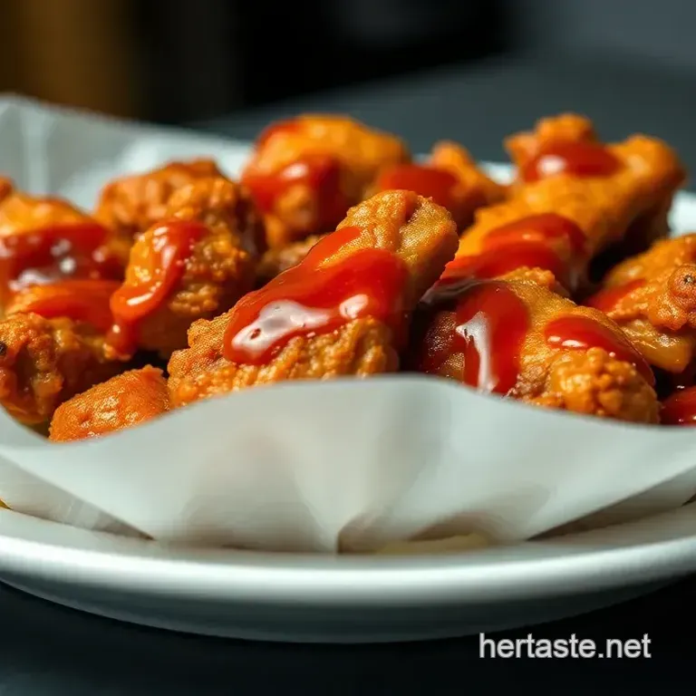 Crispy Korean Fried Chicken with Sweet and Spicy Sauce