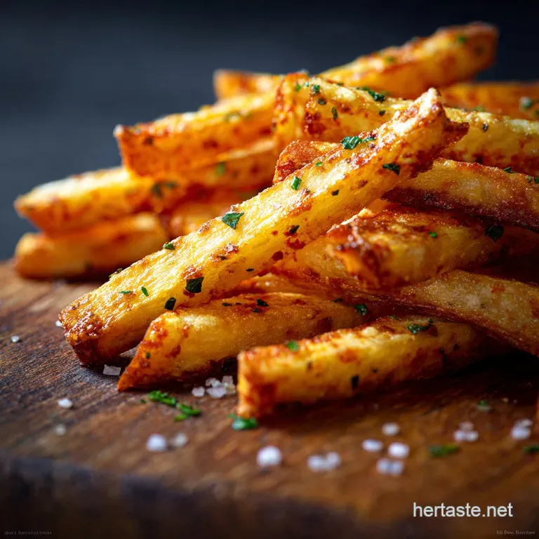 Low Carb Keto French Fries Rutabaga Fries the Best Crispy Swede Chip Recipe presentation