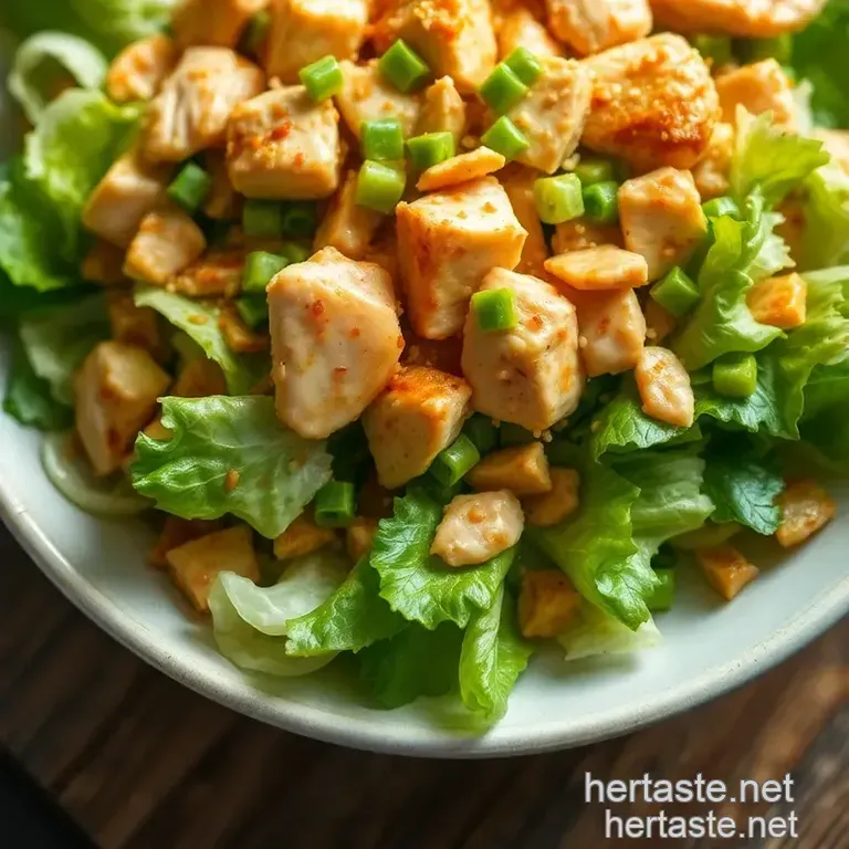 Crispy Oriental Chicken Salad: A Taste of the East presentation