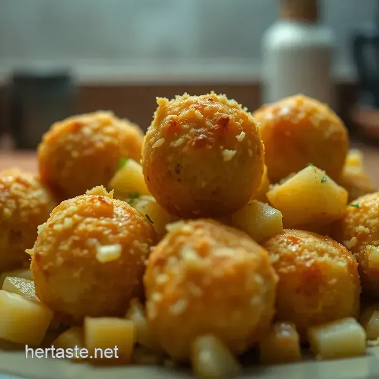 Crispy Potato Balls with a Cheesy Twist