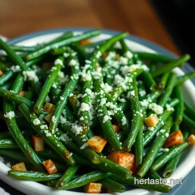 Crispy Roasted Parmesan Green Beans