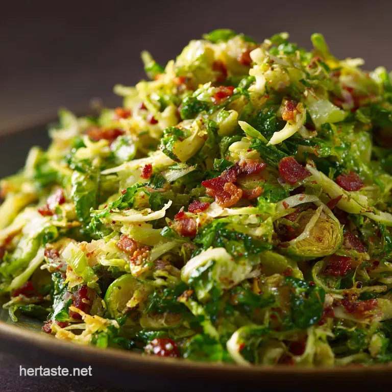 Shredded Brussel Sprouts: the Crispy Slaw Recipe presentation