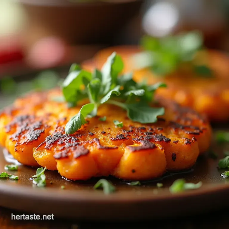 Golden Sunrise Sweet Potato Hash Browns Crispy Savoury and Naturally Sweet presentation