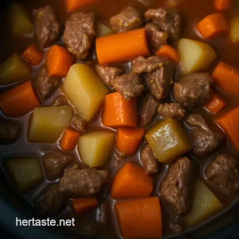 Crock Pot Beef and Vegetable Stew: a Hearty Comfort Bowl presentation