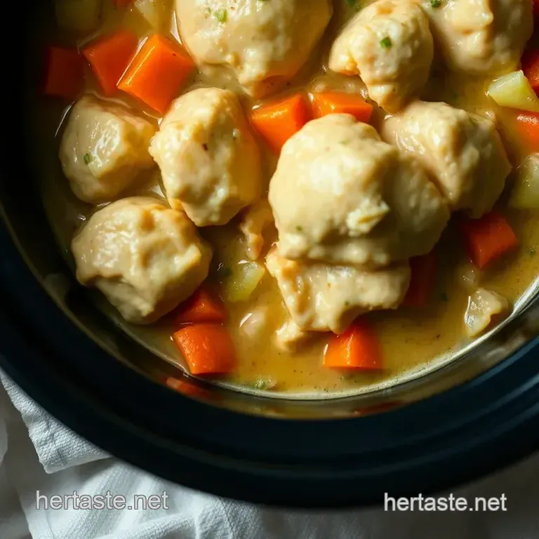 Crock Pot Chicken and Dumplings presentation