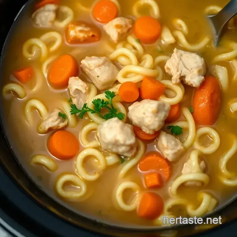 Crock Pot Comfort: the Easiest Chicken Noodle Soup Ever! presentation